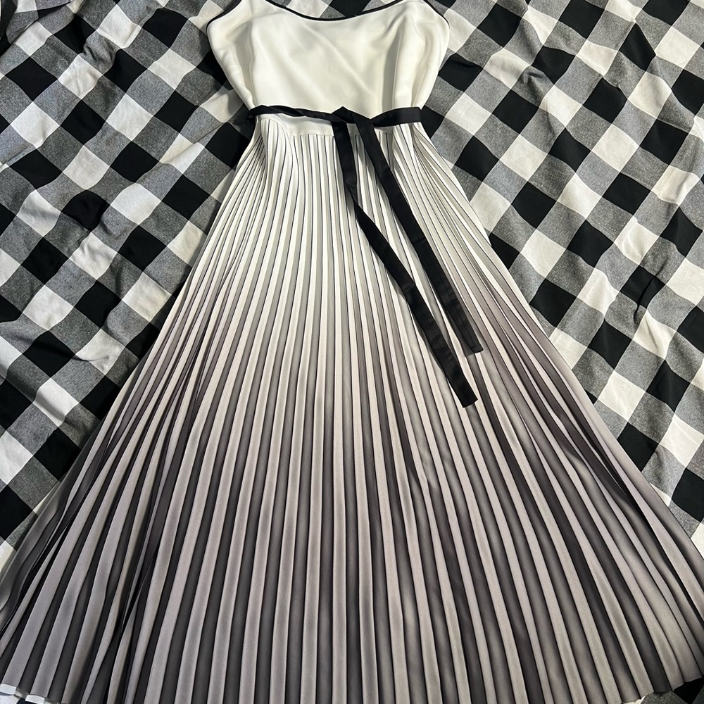 Twin-Set Strapless Black and White Dress